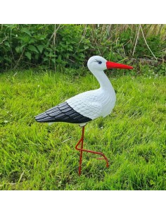 Kleiner Storch Figur H: 46cm Gartenfigur