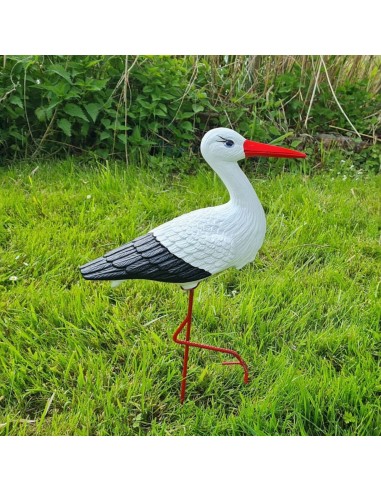 Kleiner Storch Figur H: 46cm Gartenfigur