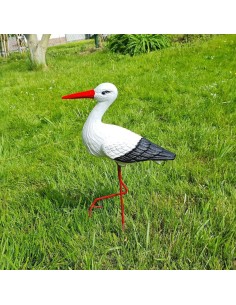 Kleiner Storch Figur H: 46cm Gartenfigur 2