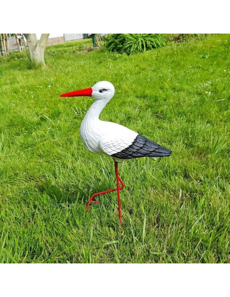 Kleiner Storch Figur H: 46cm Gartenfigur