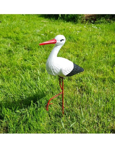 Kleiner Storch Figur H: 46cm Gartenfigur