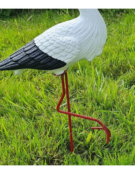 Kleiner Storch Figur H: 46cm Gartenfigur