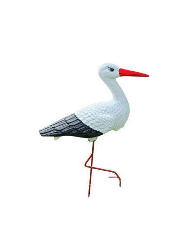 Kleiner Storch Figur H: 46cm Gartenfigur