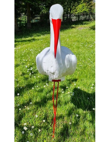 Großer Storch Figur H: 88cm Gartenfigur Statue Skulptur