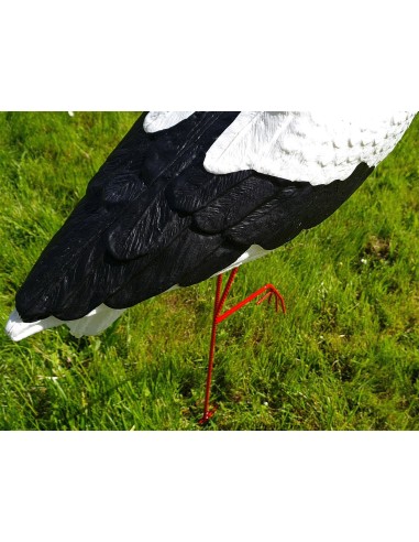 Großer Storch Figur H: 88cm Gartenfigur Statue Skulptur