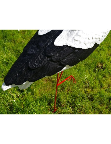 Großer Storch Figur H: 88cm Gartenfigur Statue Skulptur