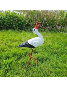 Kleiner Storch Figur H: 57cm Klapperstorch Gartenfigur Statue Skulptur