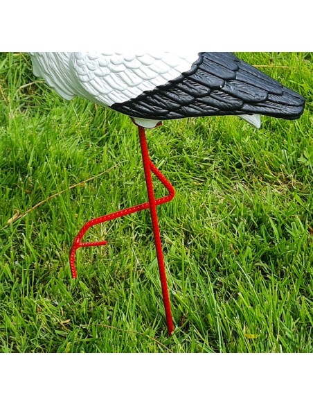 Kleiner Storch Figur H: 57cm Klapperstorch Gartenfigur Statue Skulptur