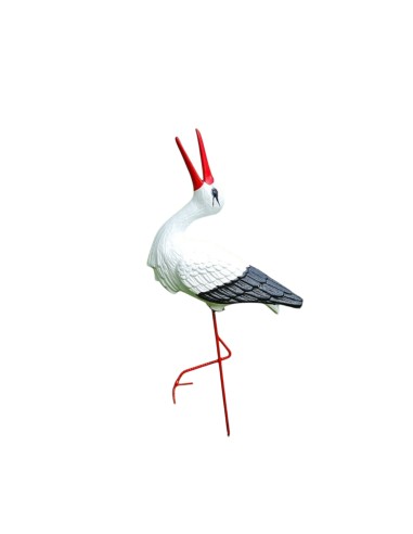 Kleiner Storch Figur H: 57cm Klapperstorch Gartenfigur Statue Skulptur