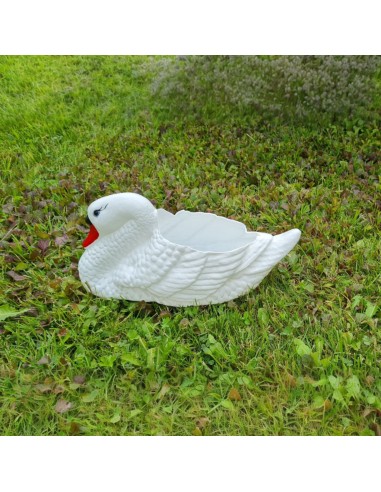 Junger Schwan Blumentopf Pflanzkübel Figur Gartenfigur
