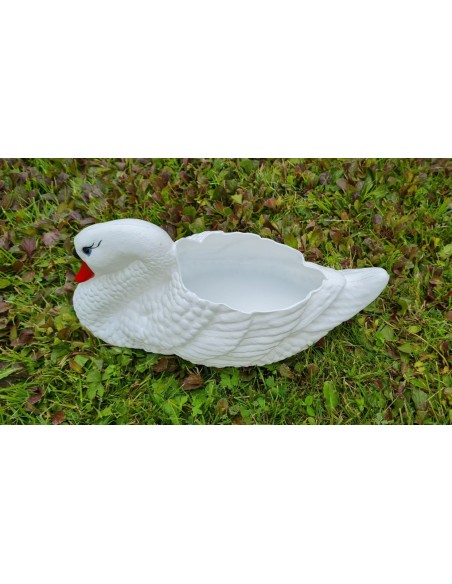 Junger Schwan Blumentopf Pflanzkübel Figur Gartenfigur