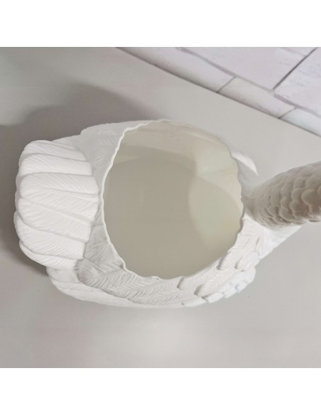 Schwan Blumentopf H: 55cm Pflanzkübel Figur Gartenfigur