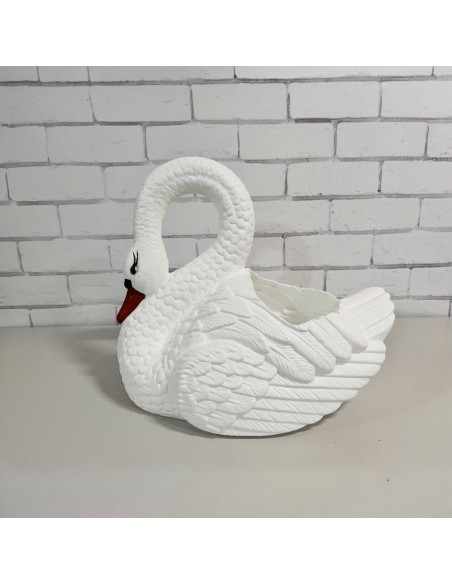 Schwan Blumentopf H: 55cm Pflanzkübel Figur Gartenfigur