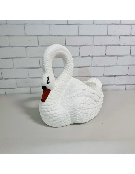Schwan Blumentopf H: 55cm Pflanzkübel Figur Gartenfigur
