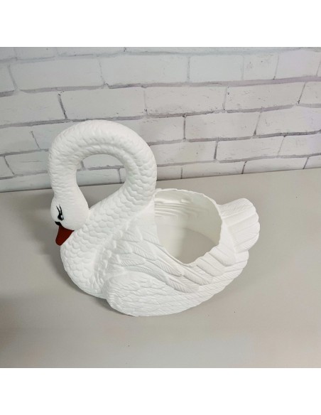 Schwan Blumentopf H: 55cm Pflanzkübel Figur Gartenfigur
