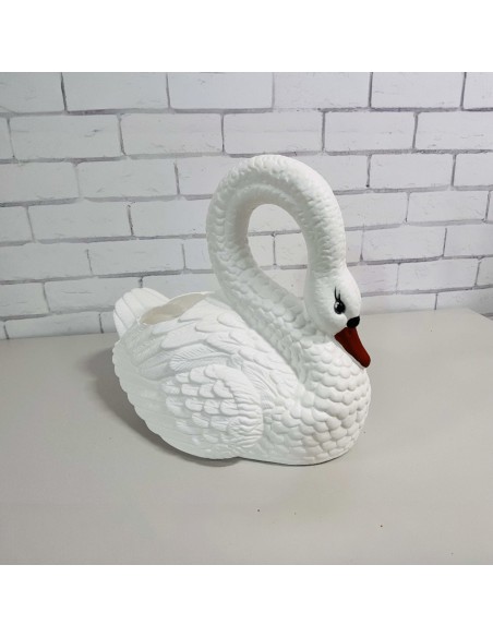Schwan Blumentopf H: 55cm Pflanzkübel Figur Gartenfigur