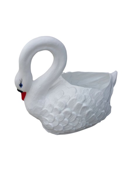 Schwan mittelgroßer Blumentopf H: 42cm Pflanzkübel Figur Gartenfigur