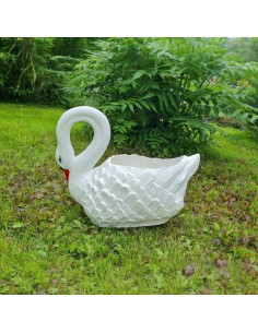 Schwan mittelgroßer Blumentopf H: 42cm Pflanzkübel Figur Gartenfigur 2