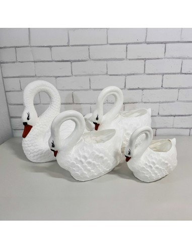 Schwan mittelgroßer Blumentopf H: 42cm Pflanzkübel Figur Gartenfigur