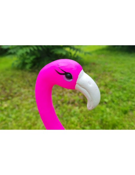 Kleiner Flamingo dunkel rosa H: 57cm Figur Gartenfigur