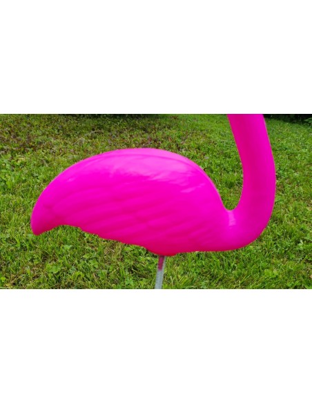 Kleiner Flamingo dunkel rosa H: 57cm Figur Gartenfigur