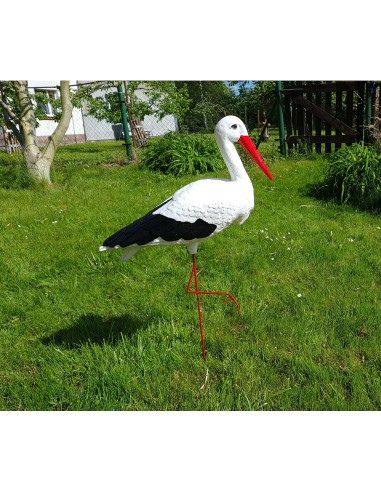 Störche Familie Set 4x Storch Figur Gartenfigur Statue Skulptur