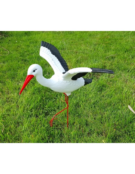 Störche Familie Set 5x Storch Figur Gartenfigur