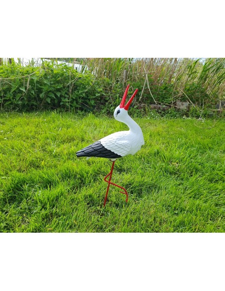 Störche Familie Set 5x Storch Figur Gartenfigur