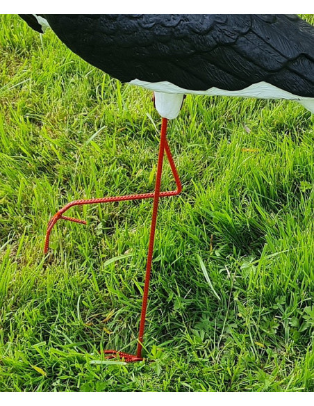 Figurine décorative Cigogne Grande Noir H: 88 cm de Jardin décoration extérieure