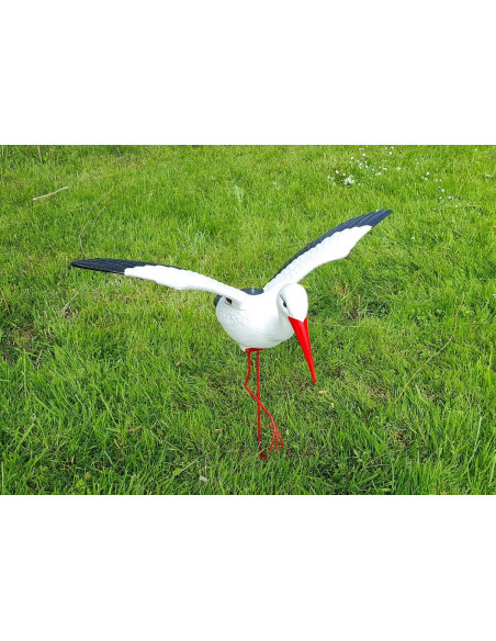 Figurine décorative Cigogne Volante H : 75 cm de Jardin décoration extérieure
