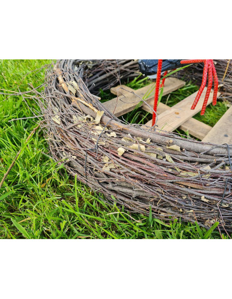 Figurine décorative nid de Cigogne 2 cigognes H: 60cm de Jardin décoration extérieure