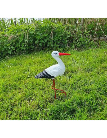 Figurine décorative Famille de 5 Cigones Cigogne de Jardin décoration extérieure